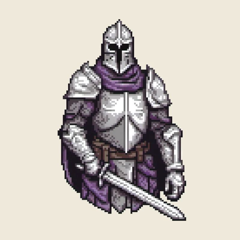 Vaillance du paladin pixel