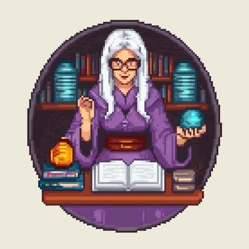 Pixel de bibliothécaire arcanique