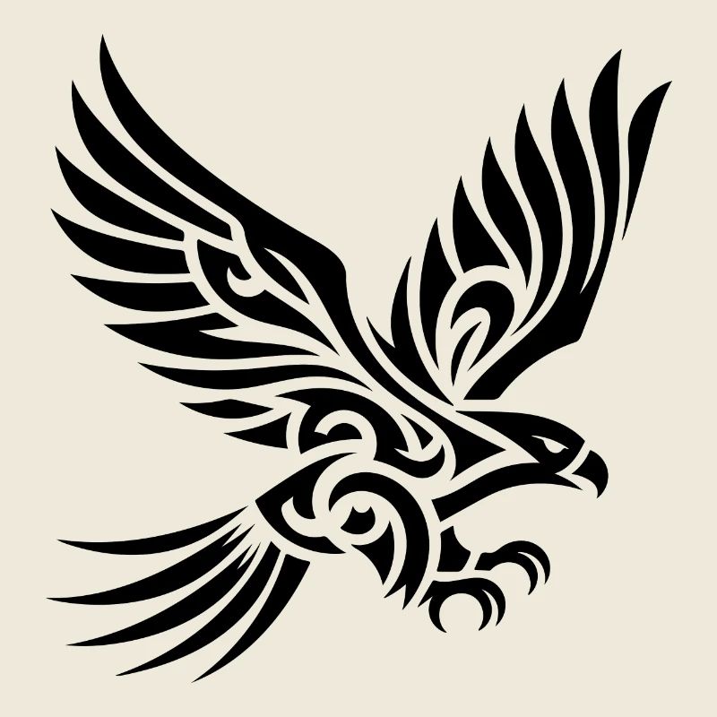 Eleganter schöner Adler auf gewaltigen Schwingen