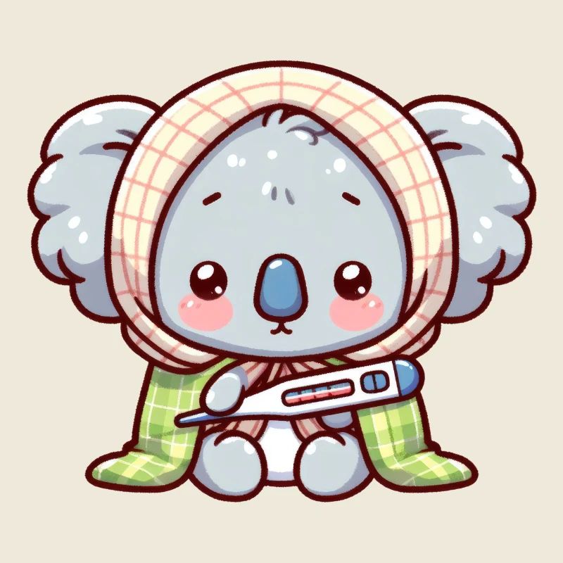 Un mignon koala malade