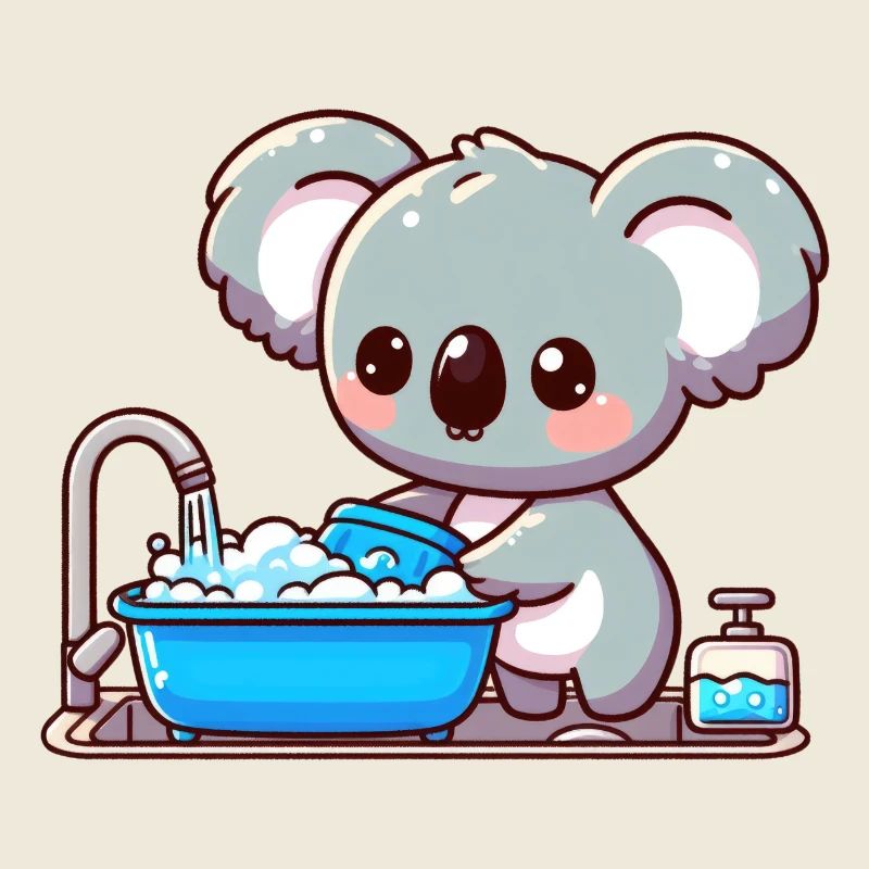 Süßer Koalabär freut sich