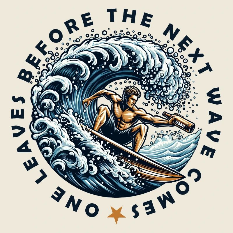 one leaves before the next wave comes