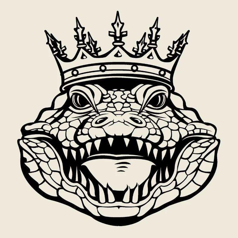 Majestic crocodile illusion