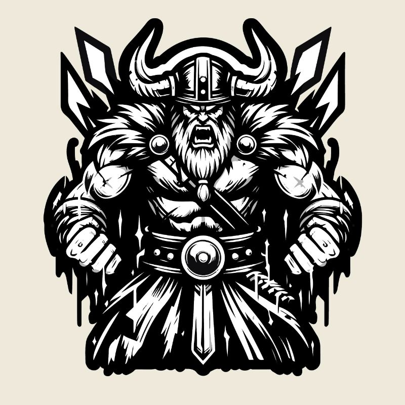 Mächtiger Wikingerkrieger Version 2