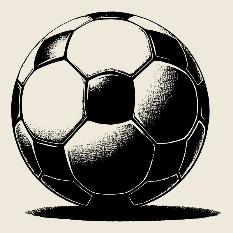 Soccer ball with shadow