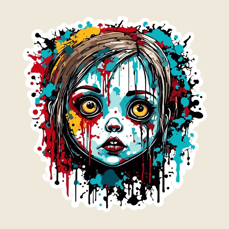 Poupée d’horreur / Halloween / Effrayant / Sombre