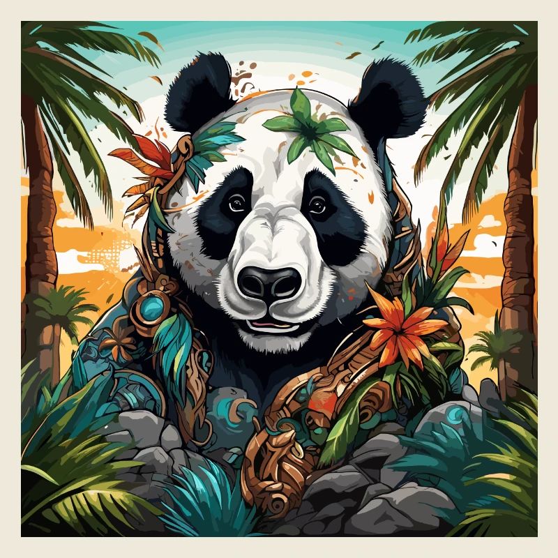 Tattoo / Animal / Art / Cool / Comic / Panda
