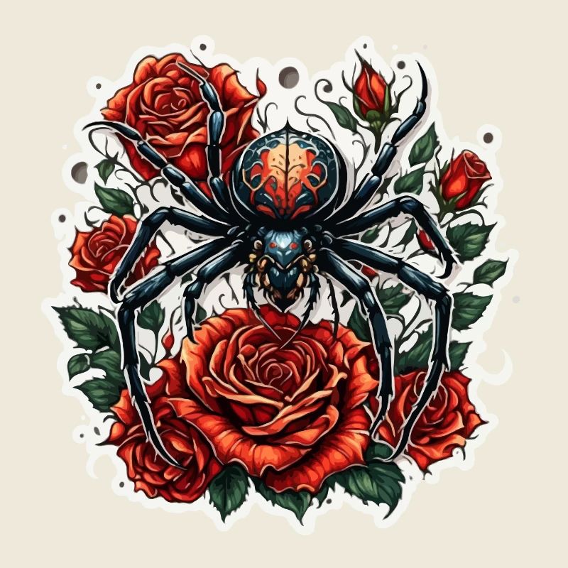 Spinne / Netz / Haustier / Kriechtier / Achtbeiner