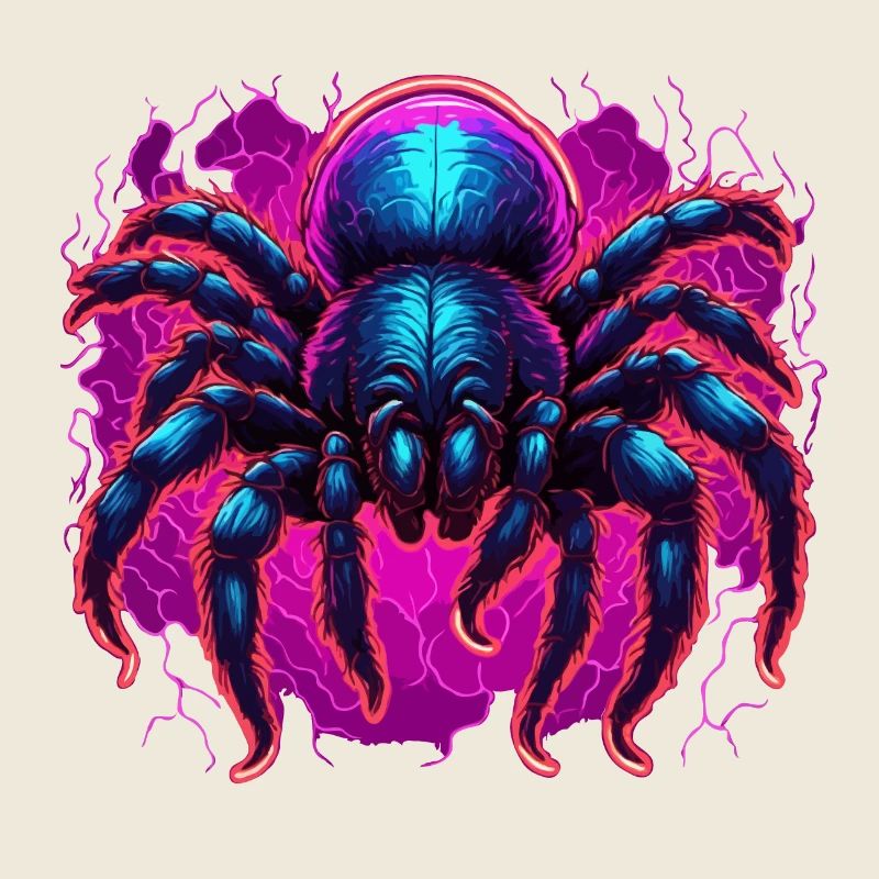Spinne / Netz / Haustier / Kriechtier / Achtbeiner