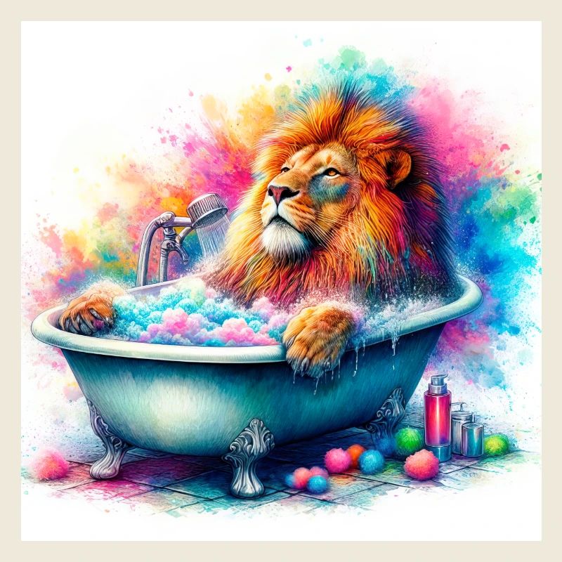 Ein Löwe in meiner Badewanne