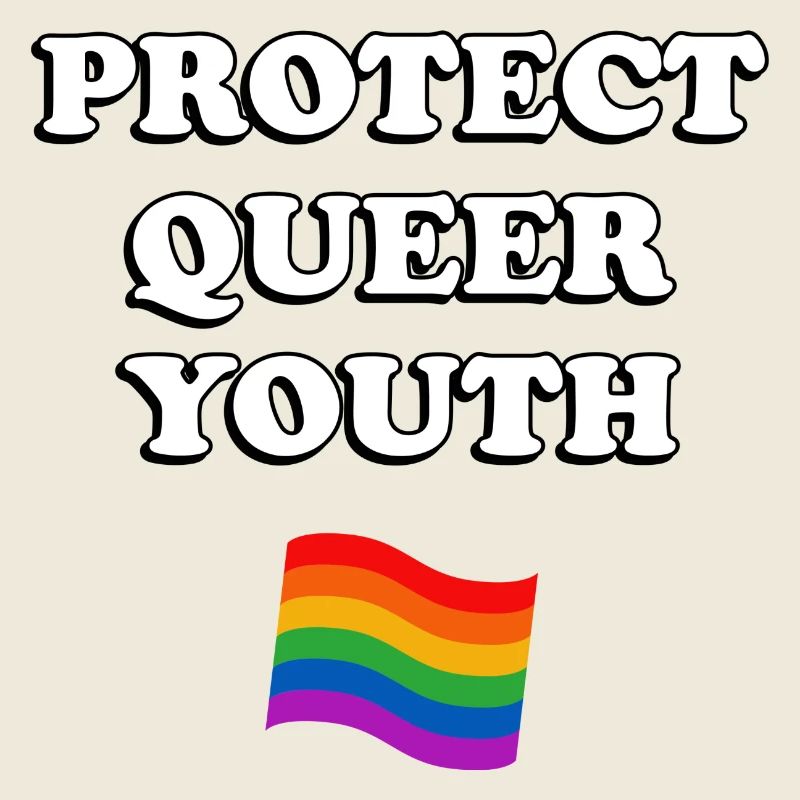 Protéger le drapeau LGBTQ des jeunes queer
