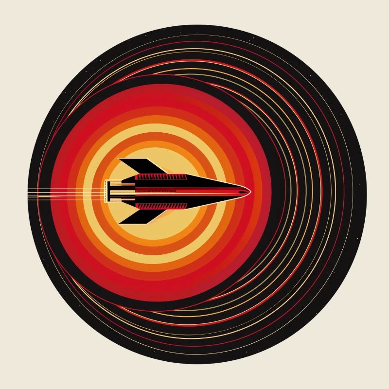 Retro rocket in orbit