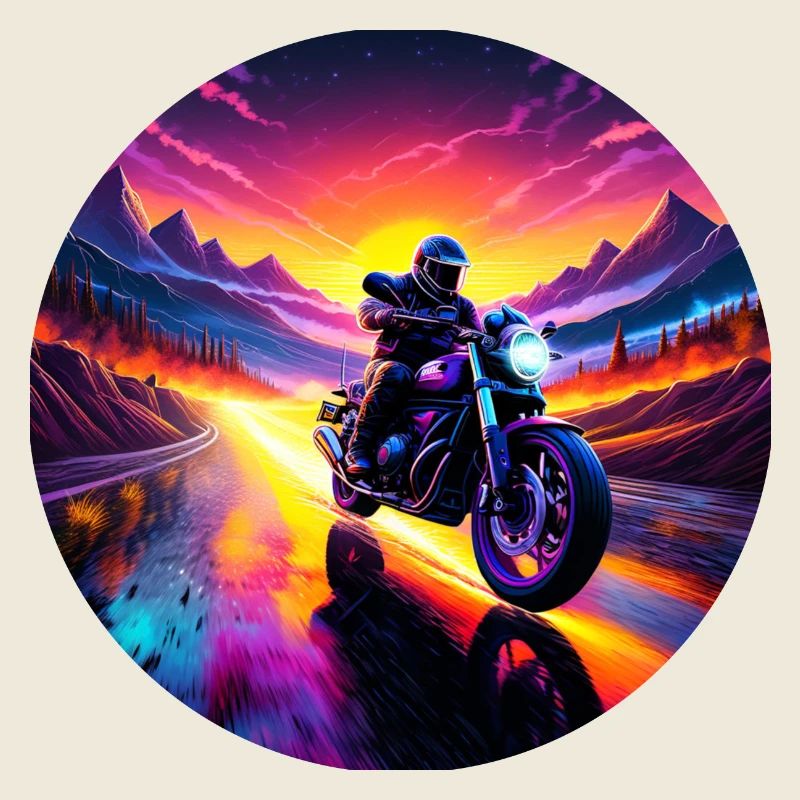 Motorcycle Sunrise