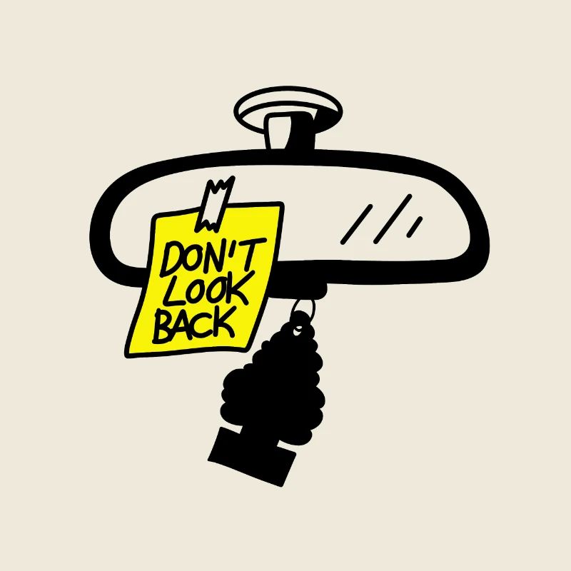 Message dans le rétroviseur