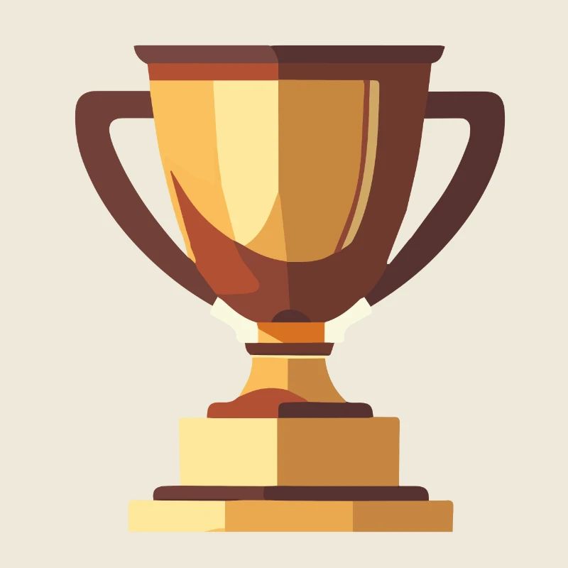 Gewinner Trophäe Gold