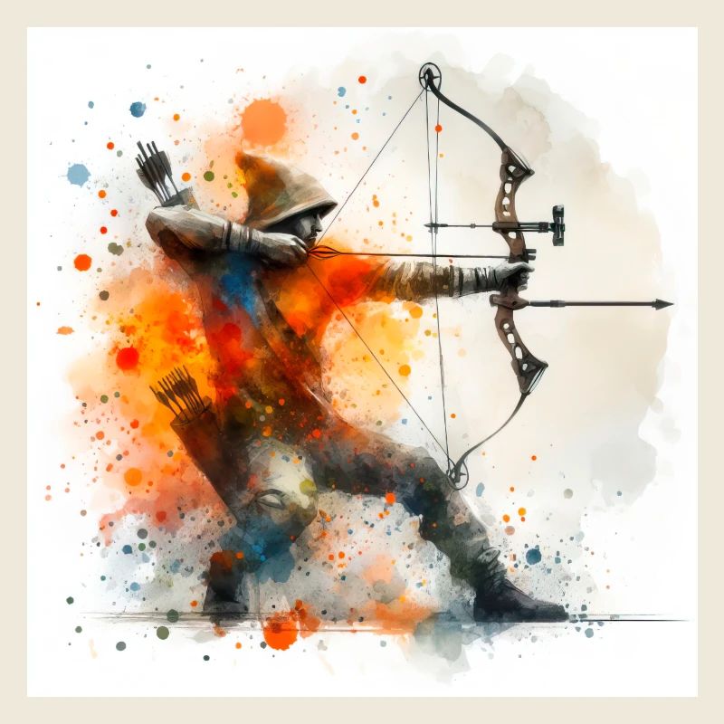 Archer aquarelle