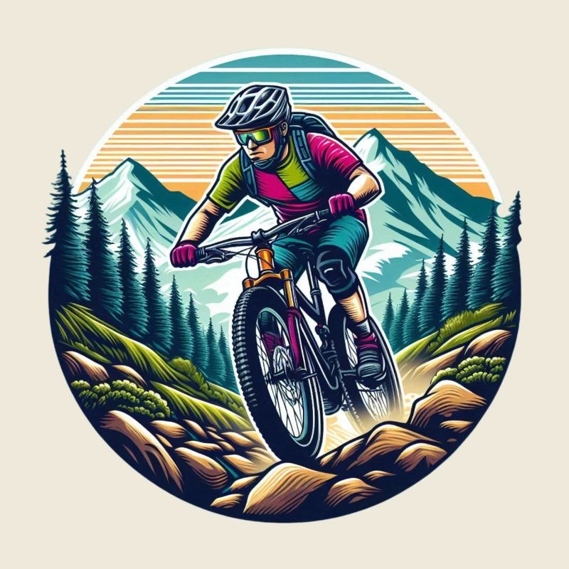 cycliste de montagnes