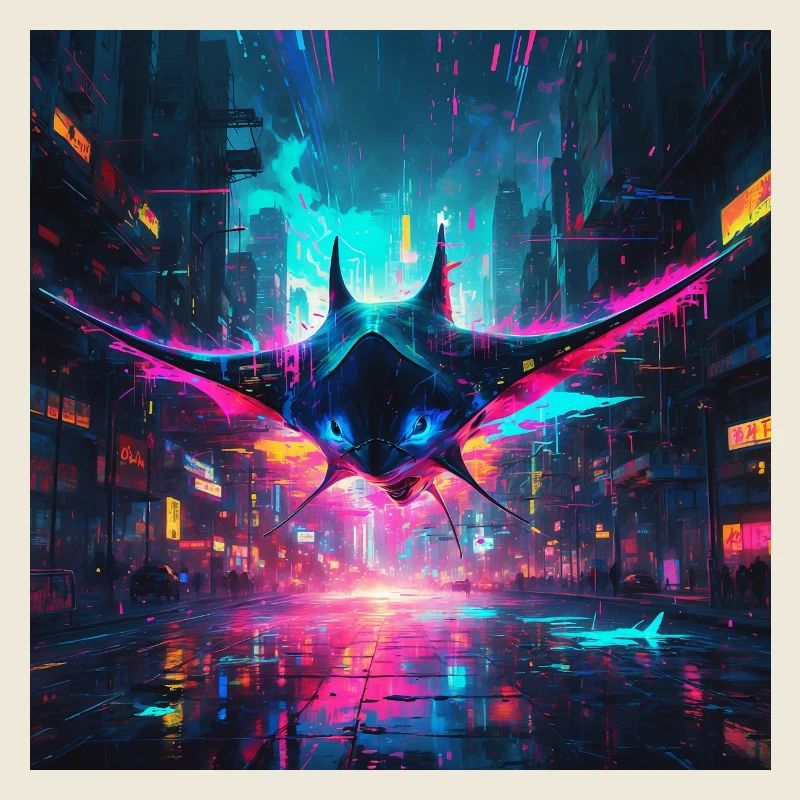 Neon Manta Rochen