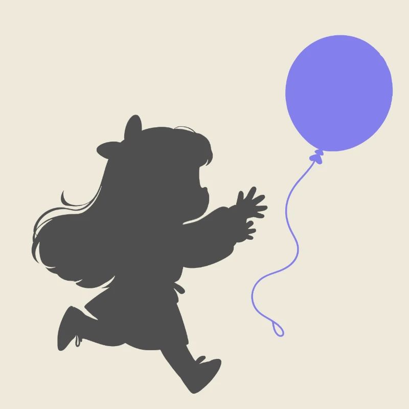 Mädchen mit einem Luftballon