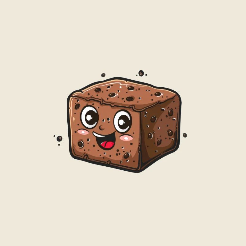 Brownie mignon aux couleurs vives