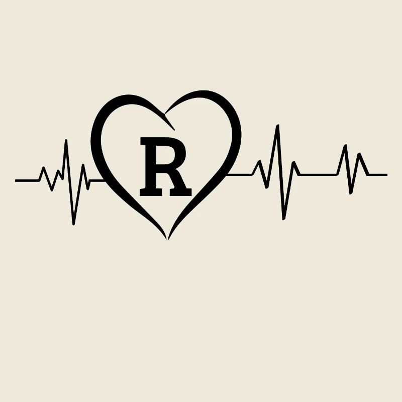 Herzschlag Buchstabe R