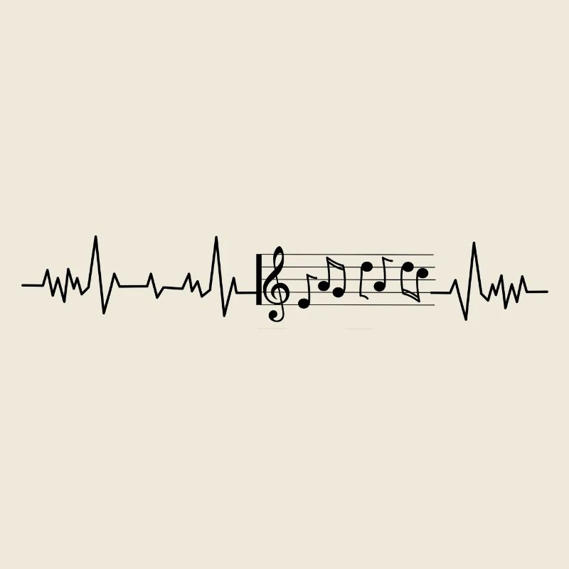 Herzschlag Musiknote