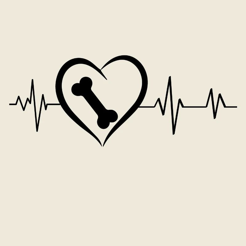 Heartbeat Dog Bone