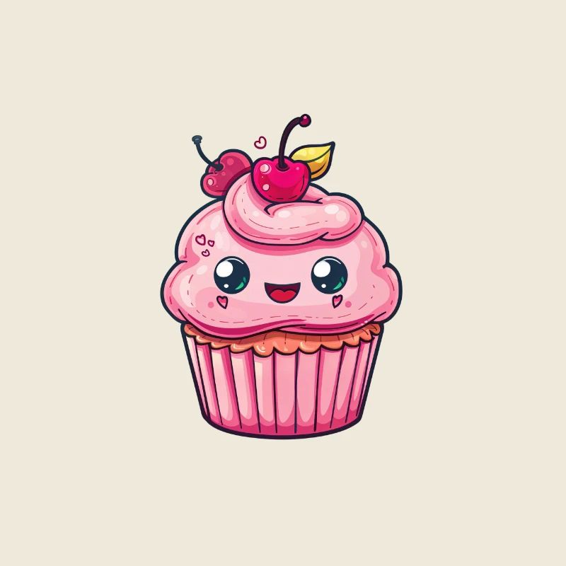 Conception de cupcake mignon