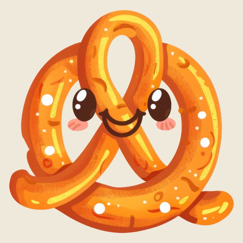 Dessin animé de bretzel drôle