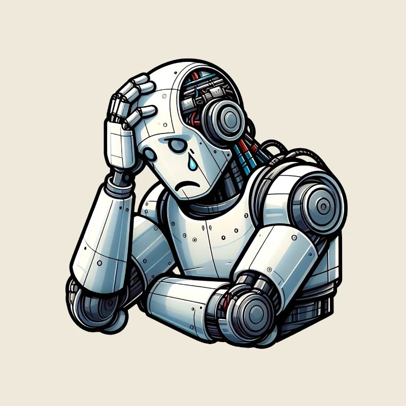 Ängstlicher Roboter