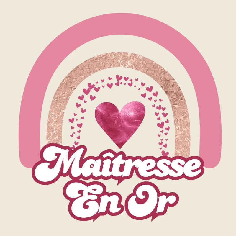 maîtresse en or rainbow rose - cadeau maîtresse