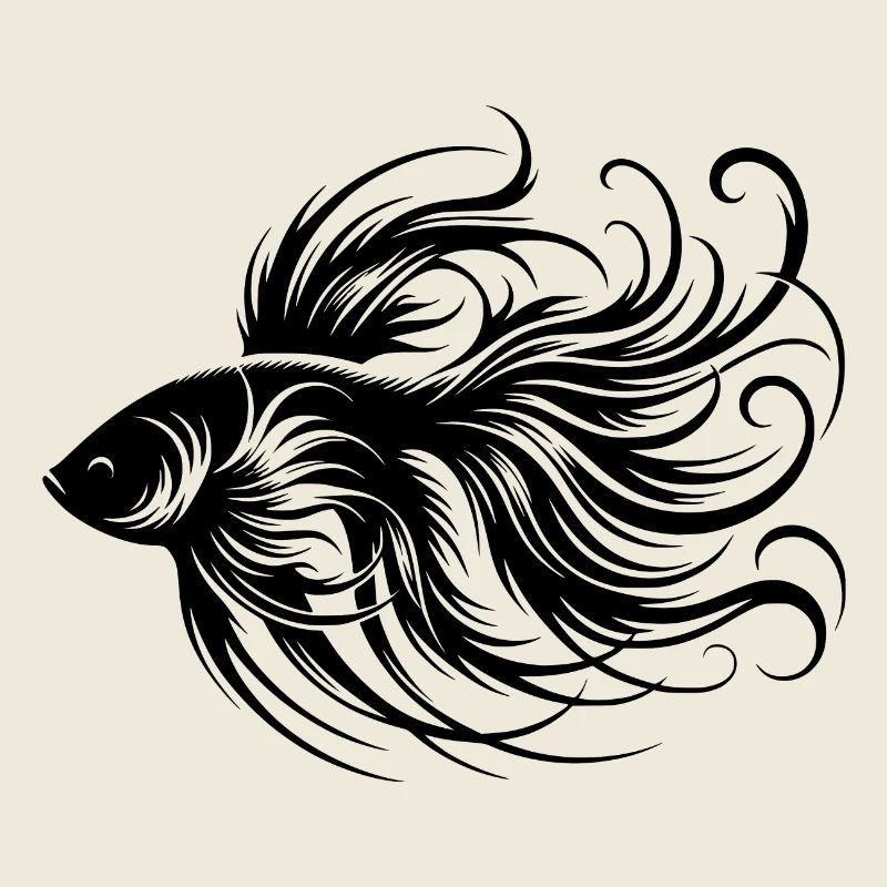 Eleganter Kampffisch wunderschöner Labyrinthfisch