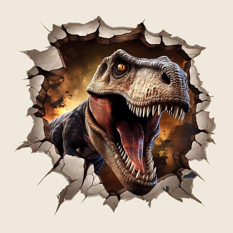 Dinosaurier T-Rex Aufkleber