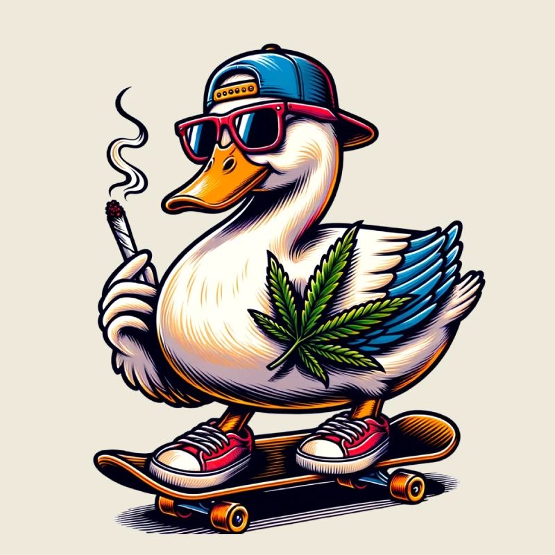 Extremely cool duck