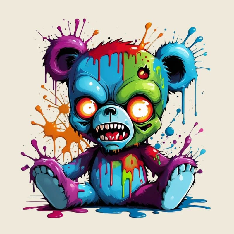 Graffiti Zombie Teddy