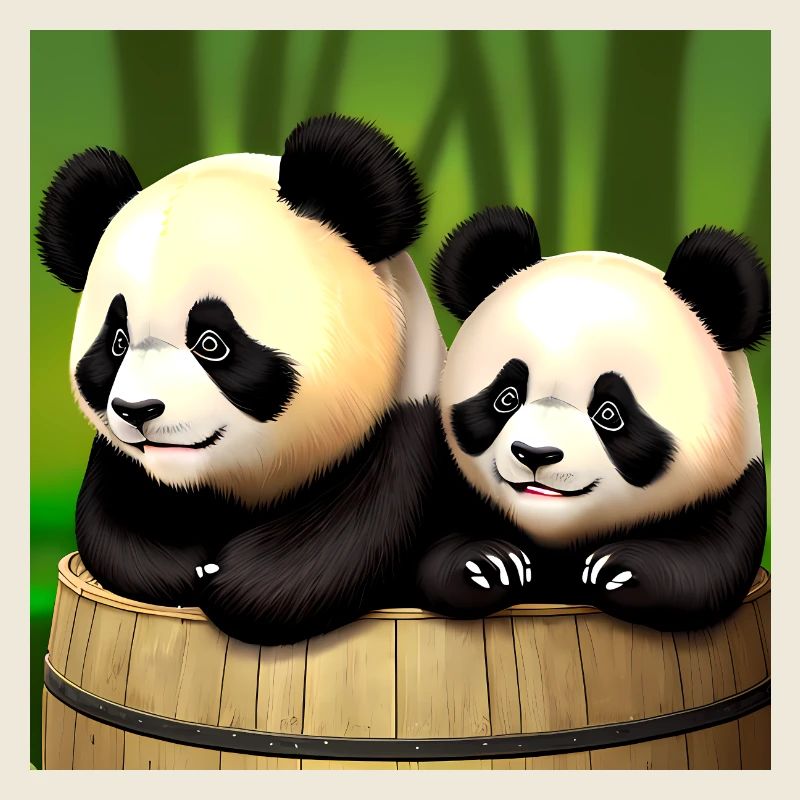 De mignons pandas à l’aventure ! 🍃