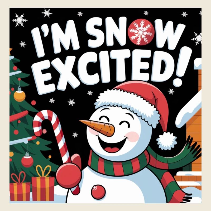 JE SUIS EXCITÉ PAR LA NEIGE !