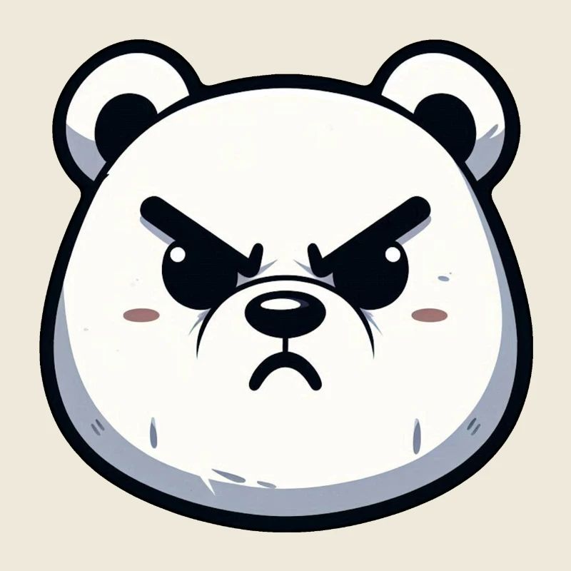 Angry Polar Bear Design