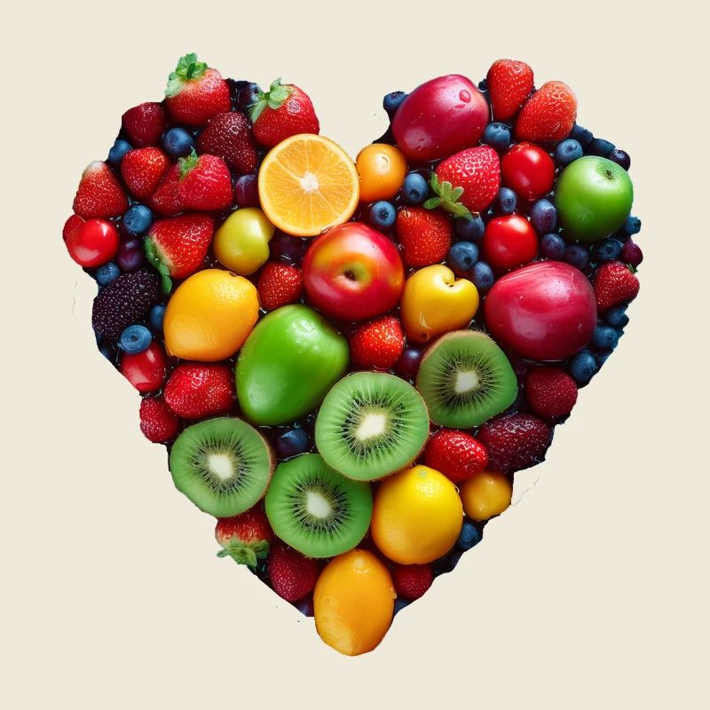 Früchte Herz