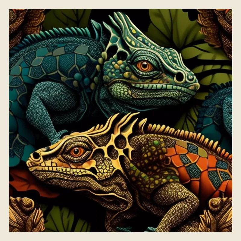 Leguan-Duo