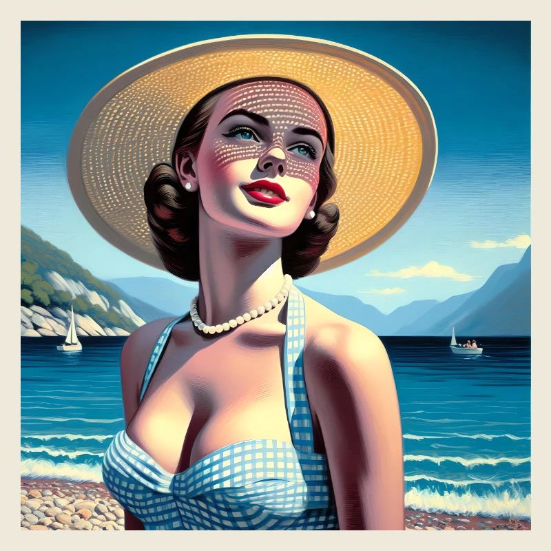 Le modèle au bord du lac