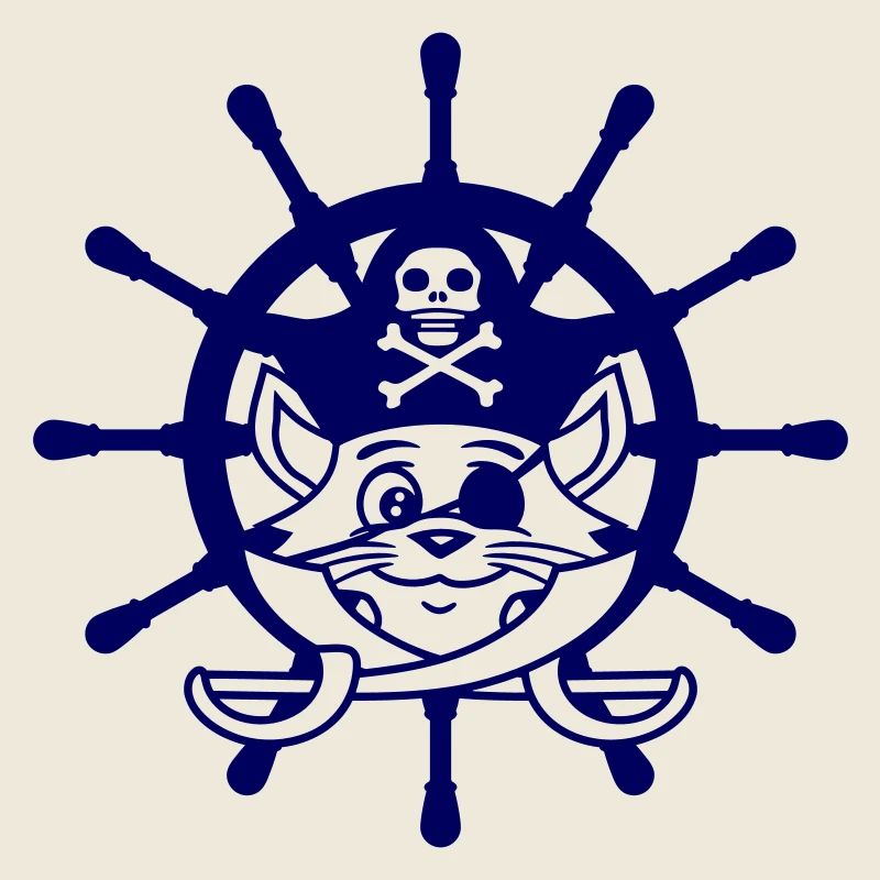 Pirate Cat Saber Volant Buccaneer Eye Patch