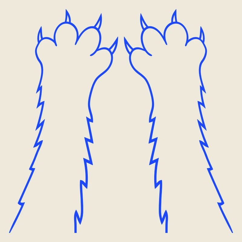 Chats, griffes, pattes, pattes, griffes acérées, grattage