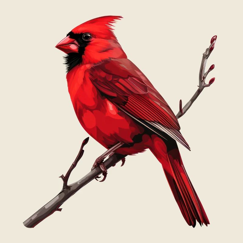 Cardinal Vogel rouge