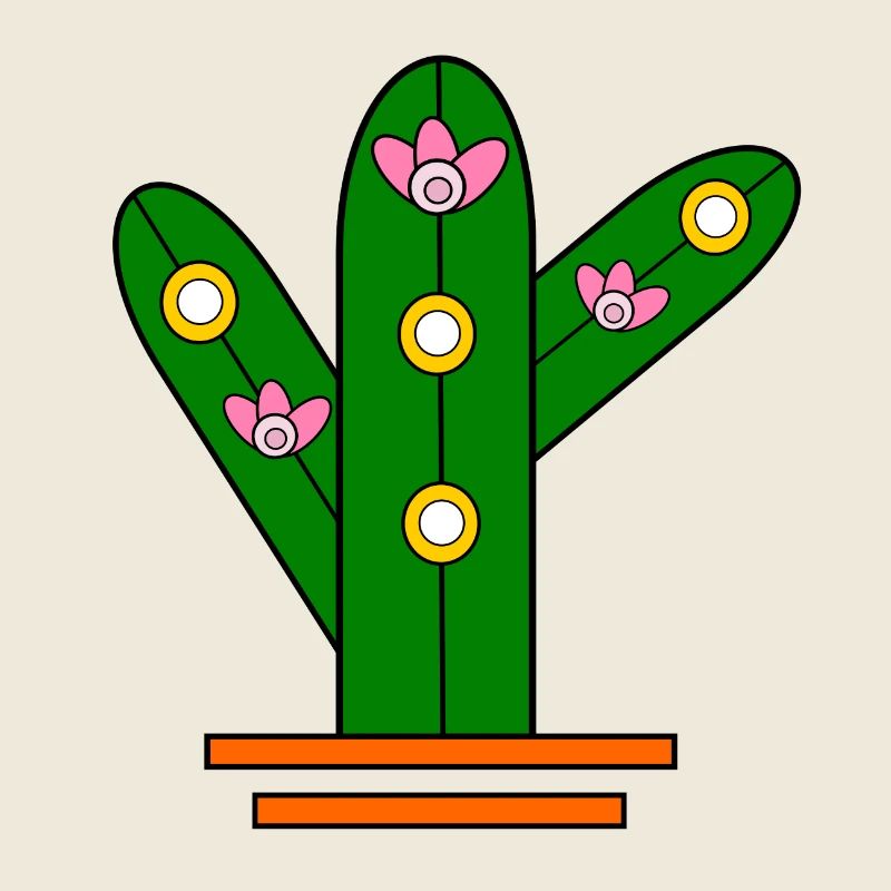 Glowing cactus