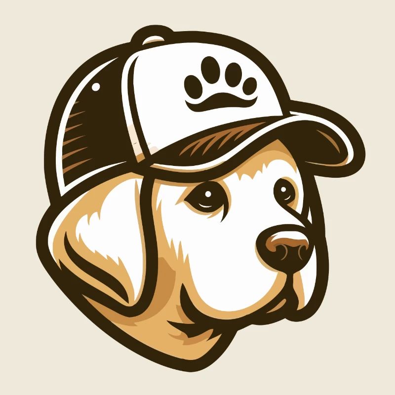 Tête de Labrador a casquette
