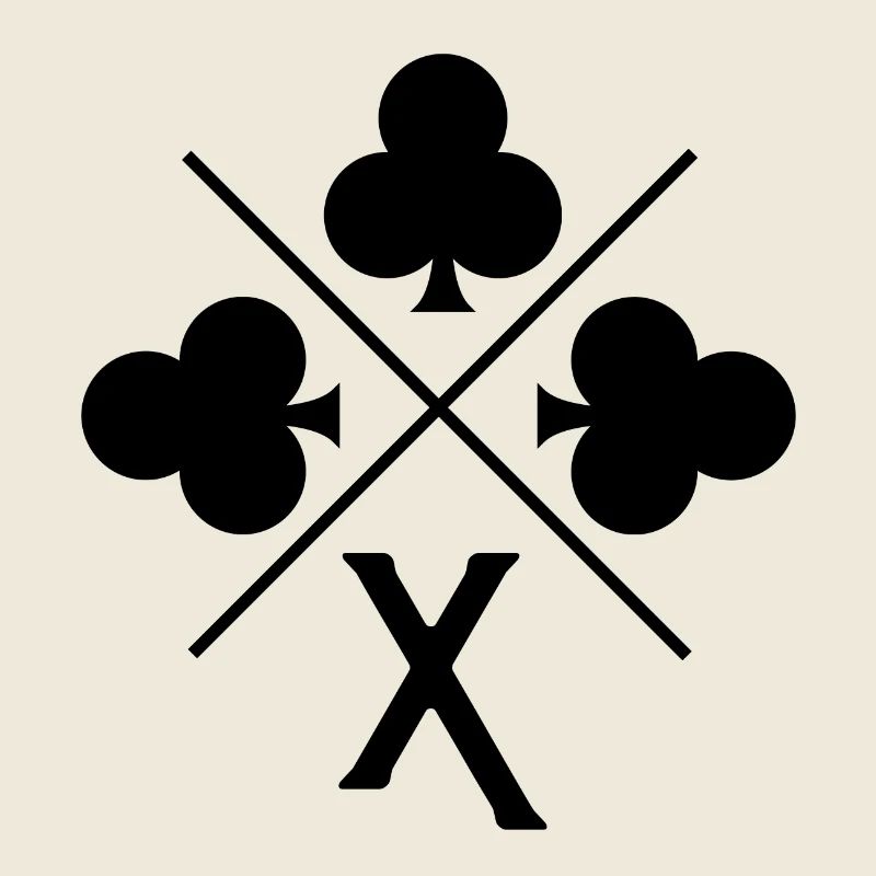 Glücksbuchstabe x Klee