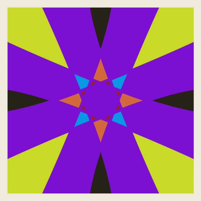 Illusion of multiple patterns and shapes