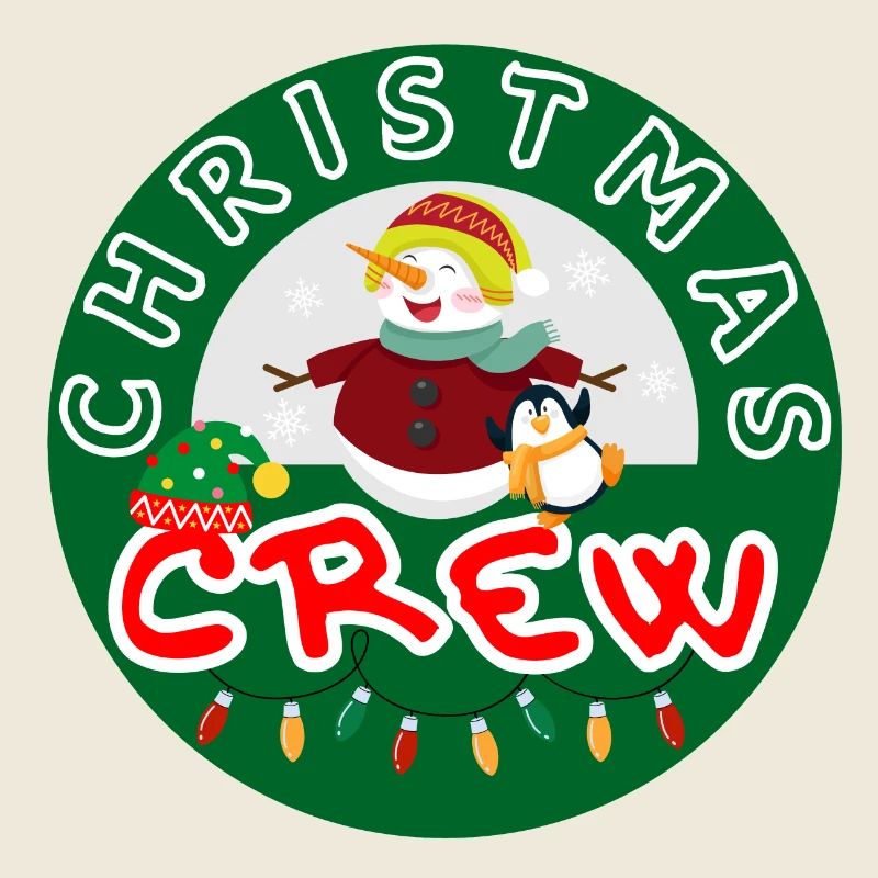Christmas Crew with Snowman