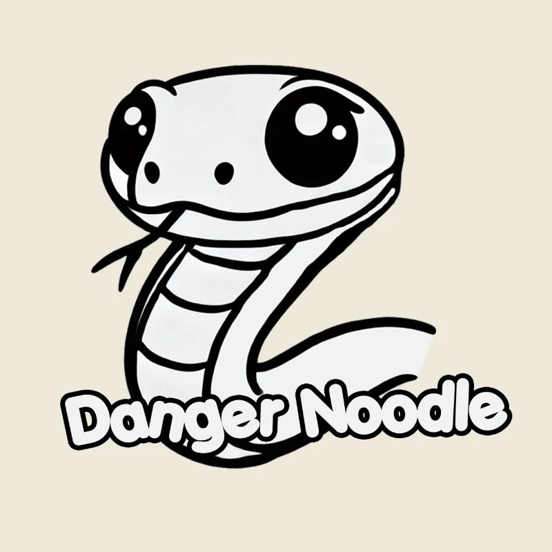 Serpent mignon - Conception de nouilles de danger